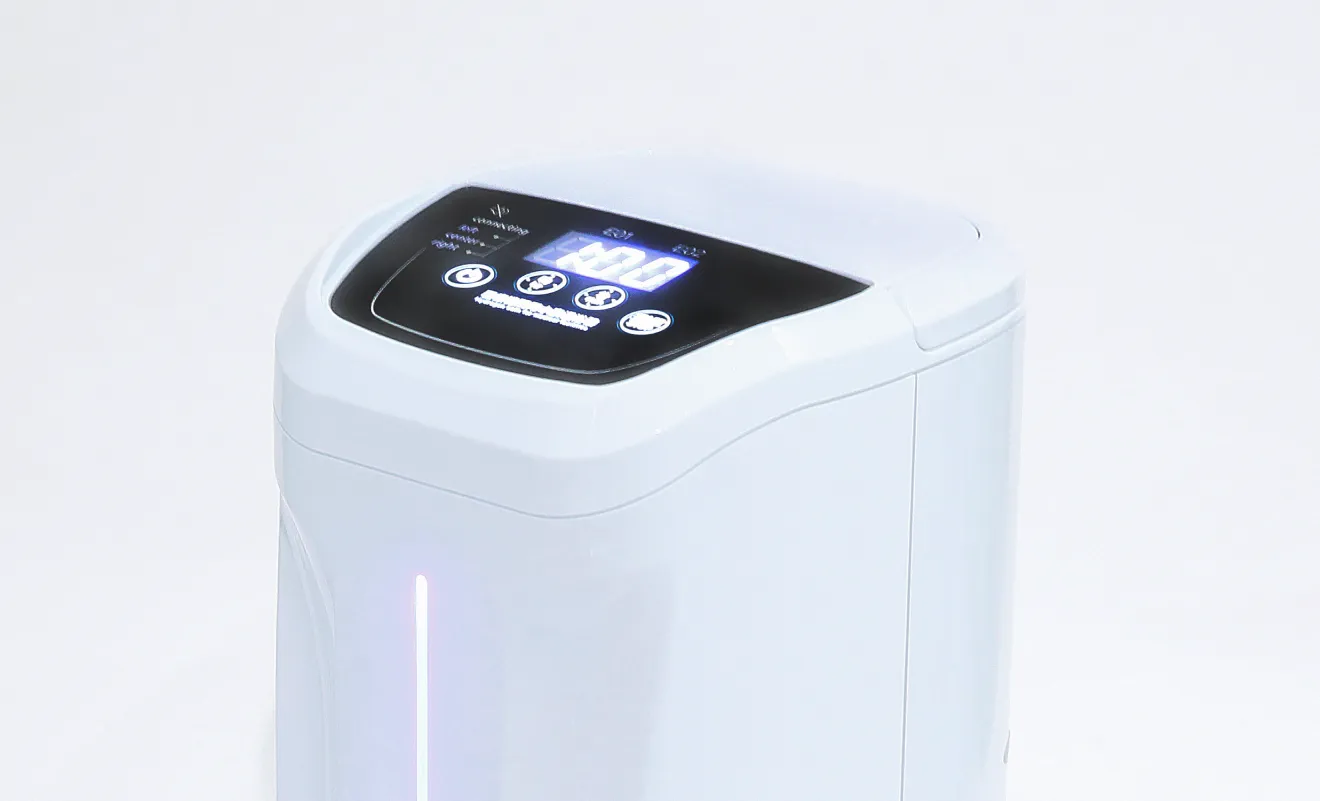 液晶表示と操作ボタンを備えた医療機関用水素温浴器
